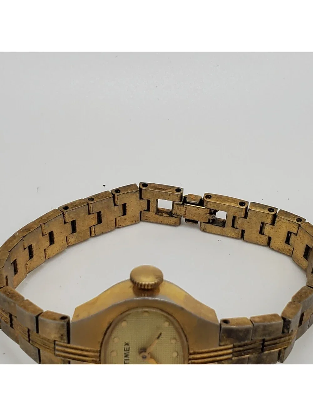 Vintage Timex Mechanical Watch Womens Running 23mm Gold Tone
